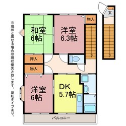 ハイステージ壱番館の物件間取画像